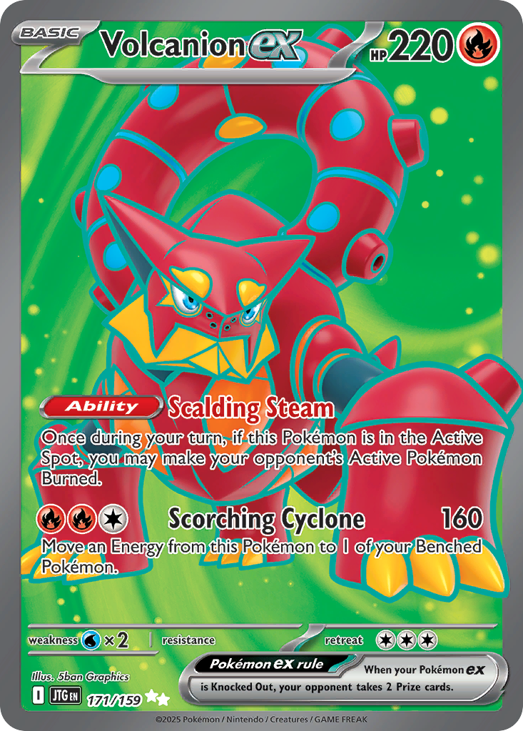 Volcanion ex – Journey Together 171/159 Pokémon card