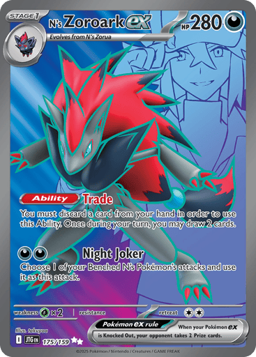 N's Zoroark ex - Journey Together 175