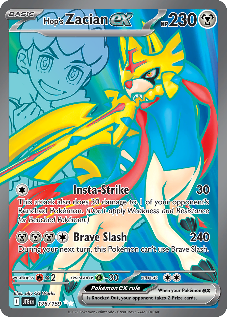 Hop's Zacian ex – Journey Together 176/159 Pokémon card