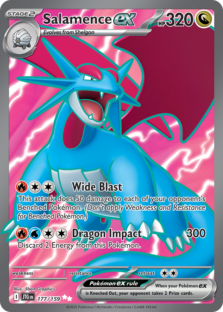 Salamence ex – Journey Together 177/159 Pokémon card
