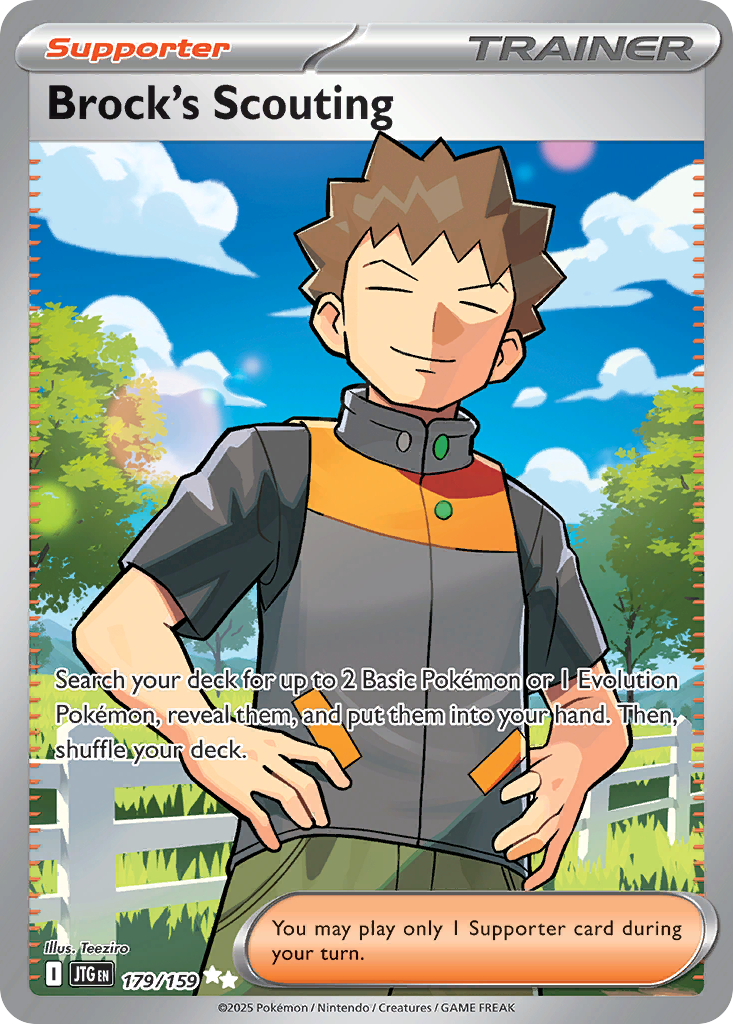 Brock's Scouting – Journey Together 179/159 Pokémon card