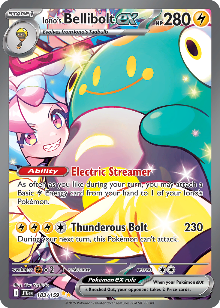Iono's Bellibolt ex – Journey Together 183/159 Pokémon card