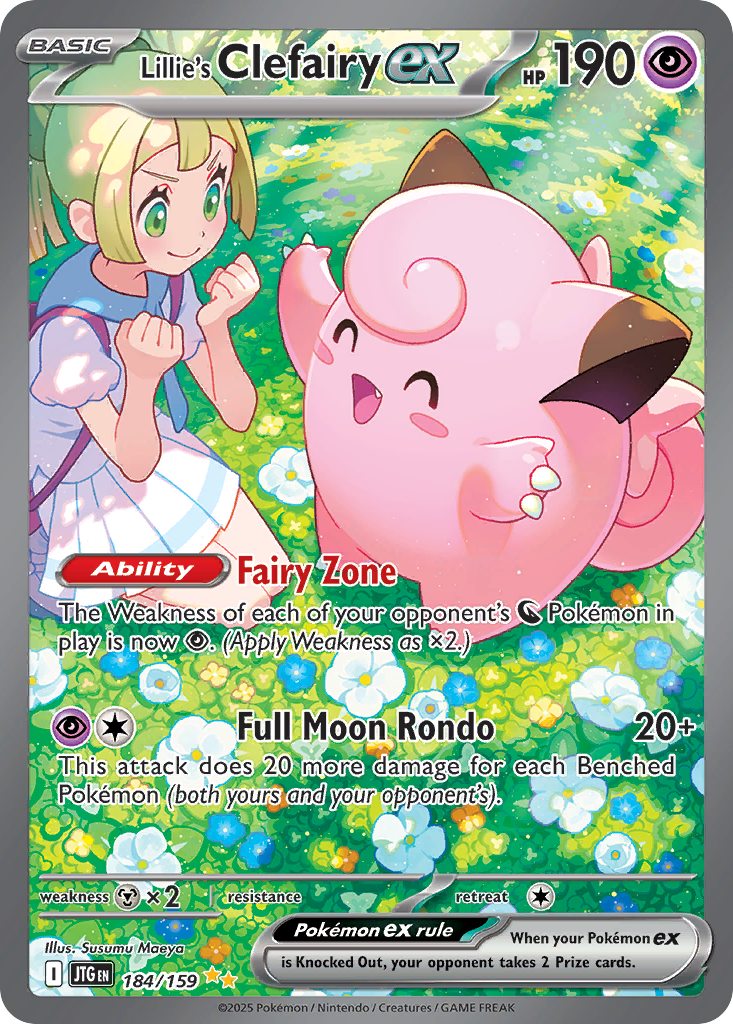 Lillie's Clefairy ex – Journey Together 184/159 Pokémon card