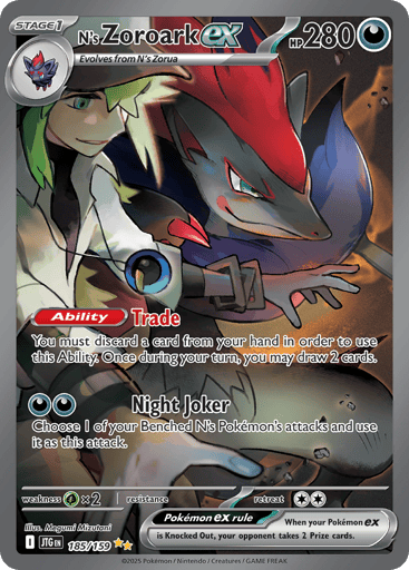 N's Zoroark ex - Journey Together 185