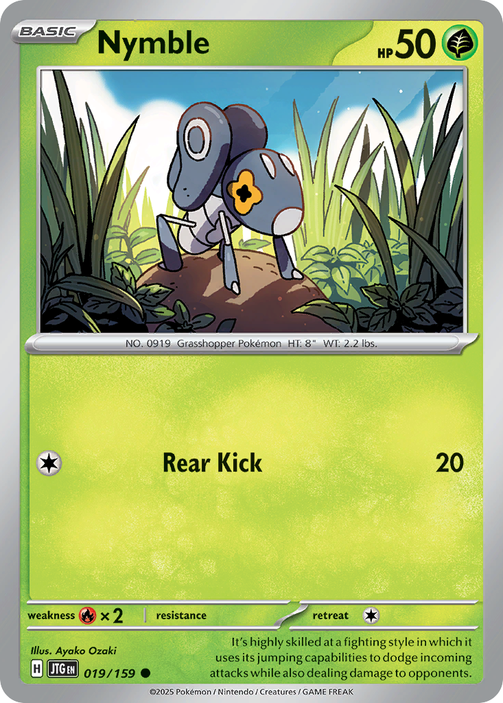 Nymble – Journey Together 019/159 Pokémon card
