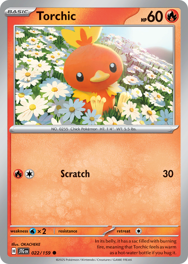 Torchic – Journey Together 022/159 Pokémon card
