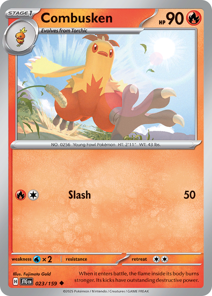 Combusken – Journey Together 023/159 Pokémon card