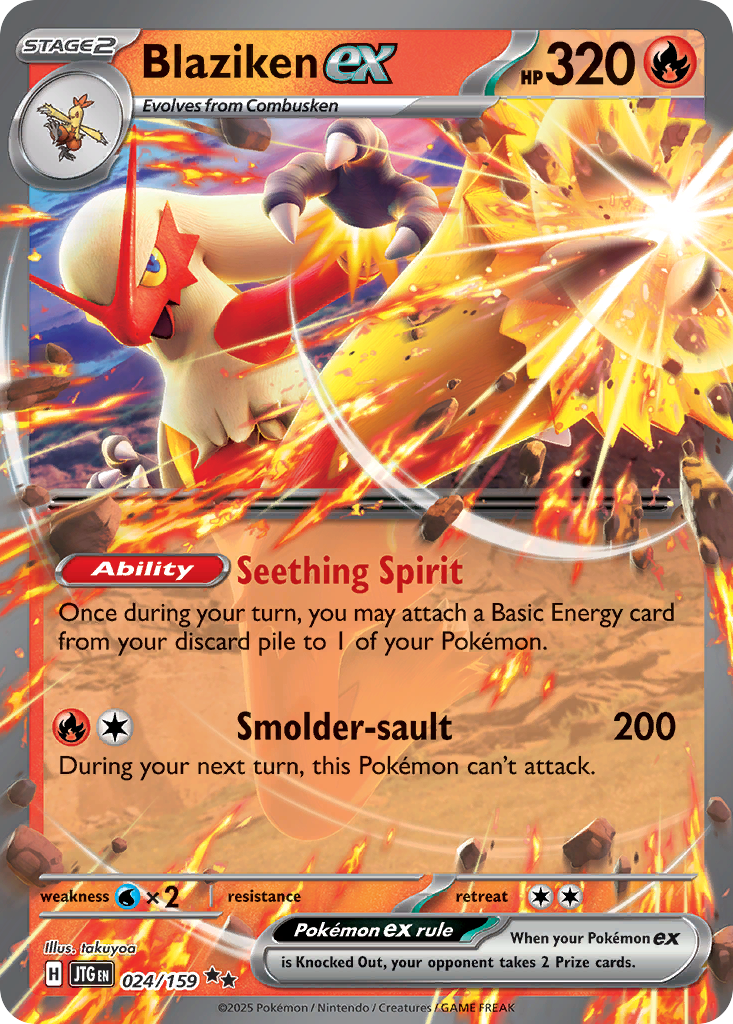 Blaziken ex – Journey Together 024/159 Pokémon card
