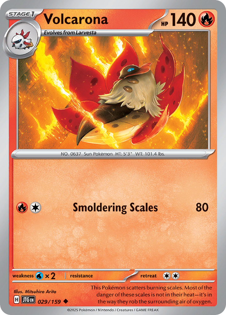 Volcarona – Journey Together 029/159 Pokémon card