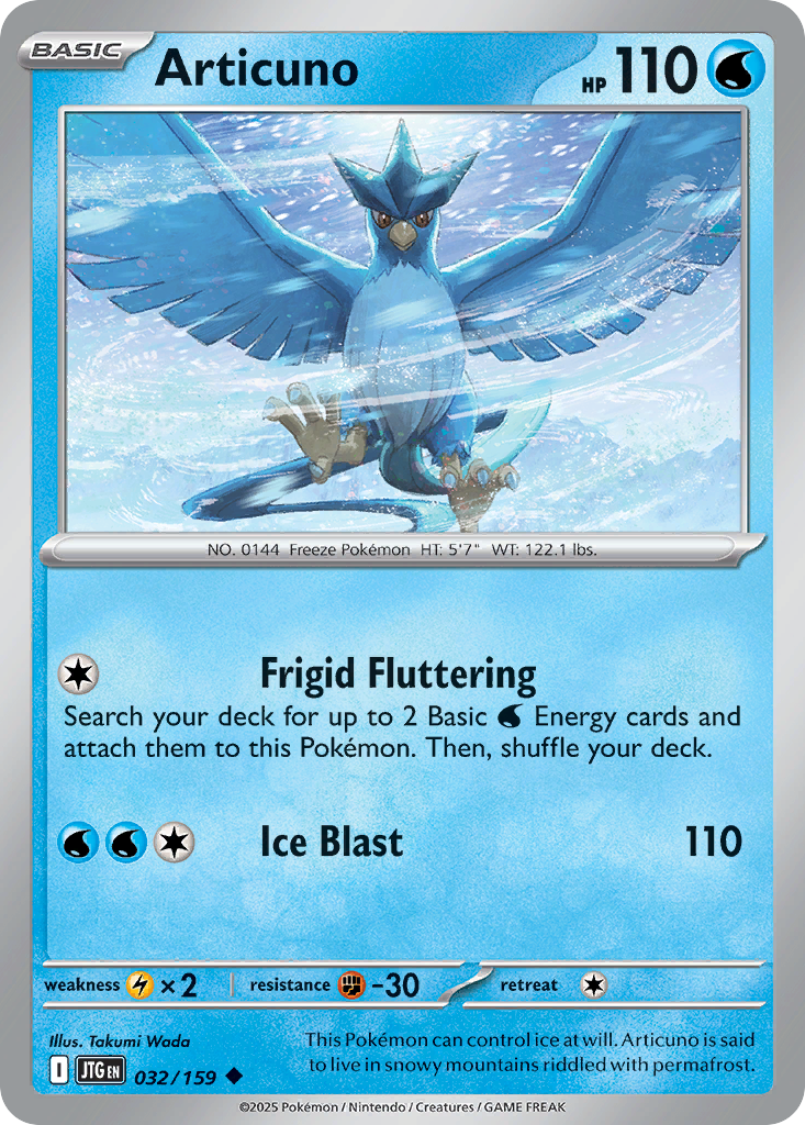 Articuno – Journey Together 032/159 Pokémon card