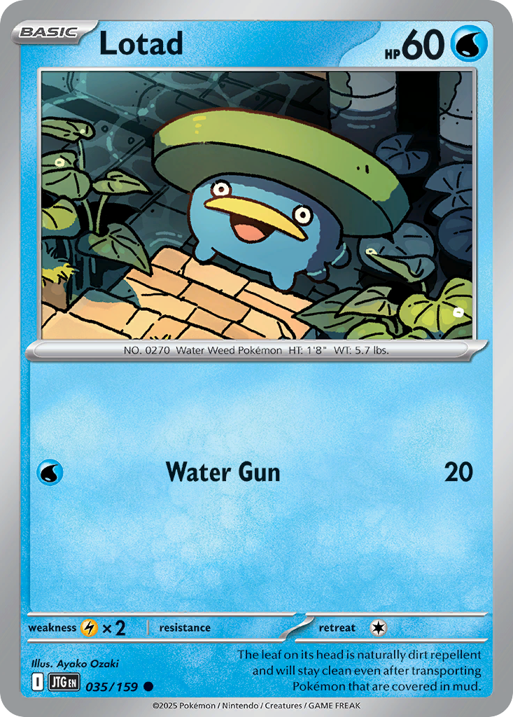Lotad – Journey Together 035/159 Pokémon card