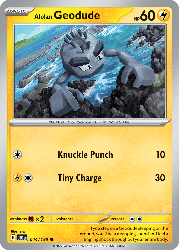 Alolan Geodude – Journey Together 044/159 Pokémon card