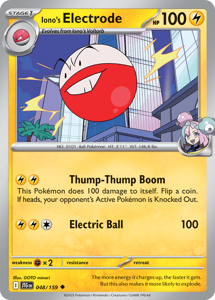 Iono's Electrode – Journey Together 048/159 Pokémon card