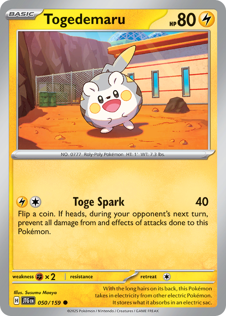 Togedemaru – Journey Together 050/159 Pokémon card