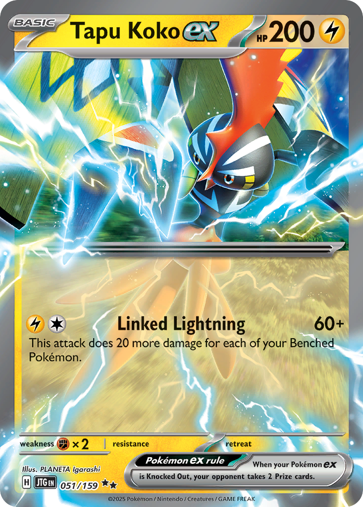 Tapu Koko ex – Journey Together 051/159 Pokémon card