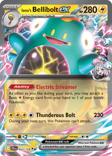 Iono's Bellibolt ex - Journey Together 53
