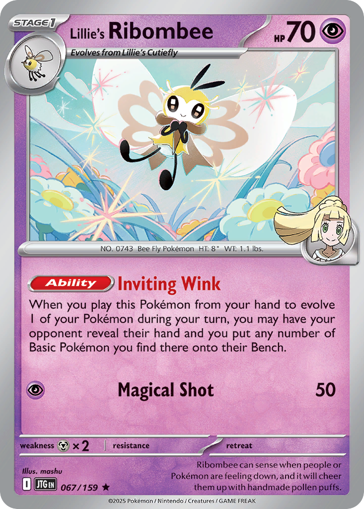 Lillie's Ribombee – Journey Together 067/159 Pokémon card