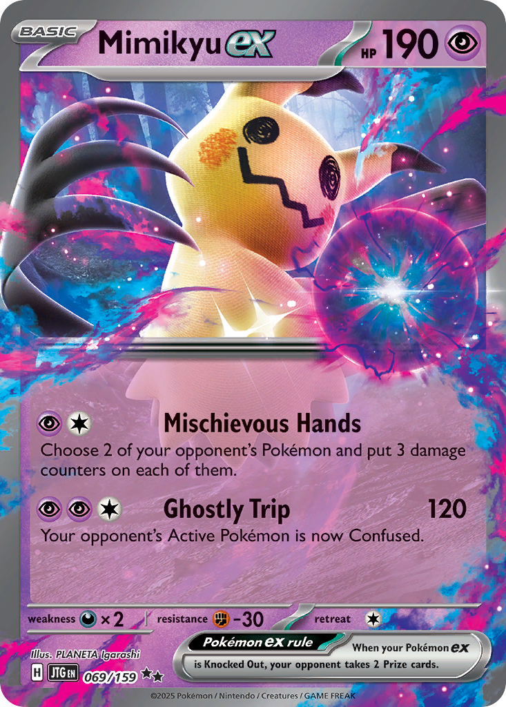 Mimikyu ex – Journey Together 069/159 Pokémon card