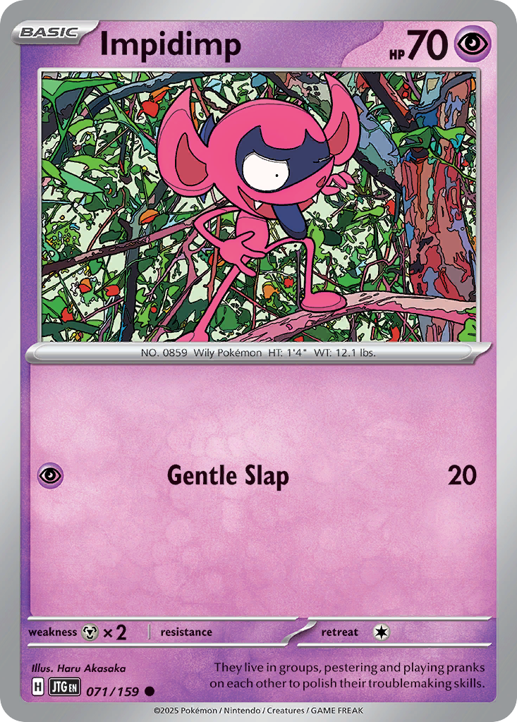 Impidimp – Journey Together 071/159 Pokémon card