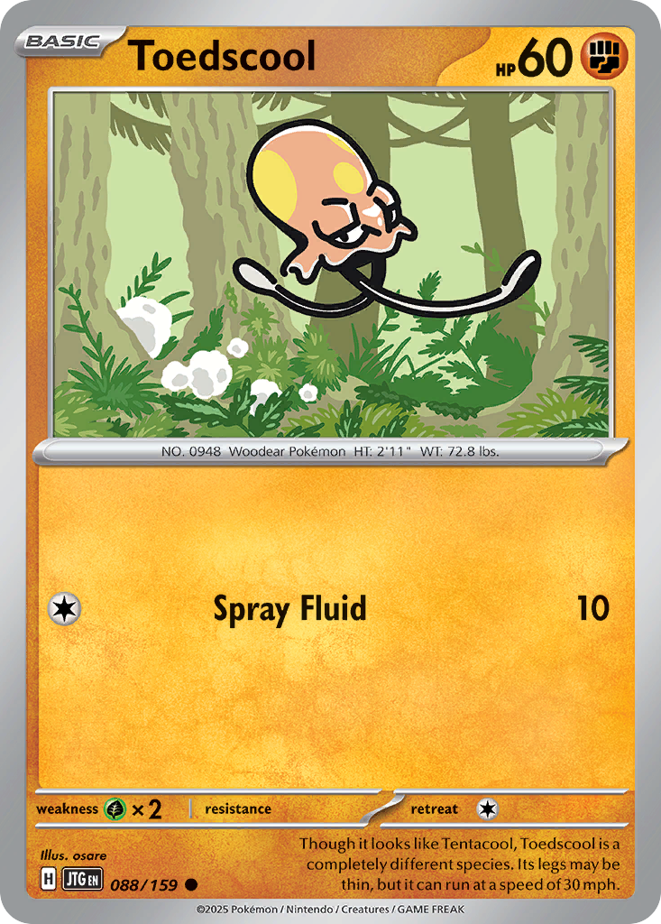 Toedscool – Journey Together 088/159 Pokémon card