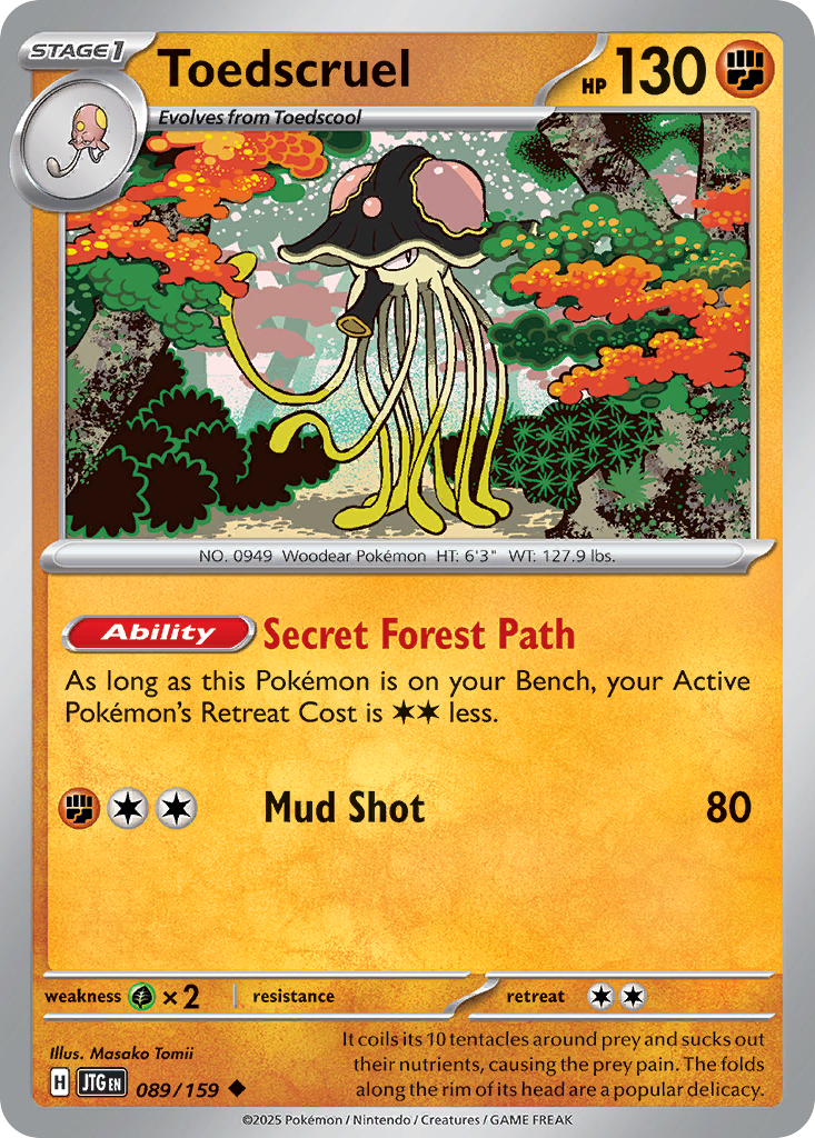 Toedscruel – Journey Together 089/159 Pokémon card