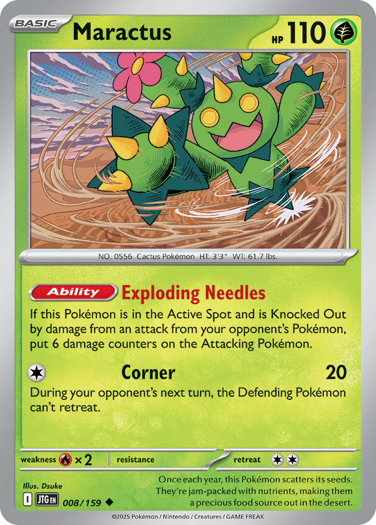Maractus – Journey Together 008/159 Pokémon card