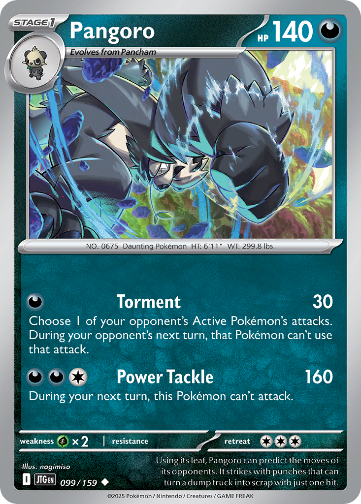 Pangoro – Journey Together 099/159 Pokémon card