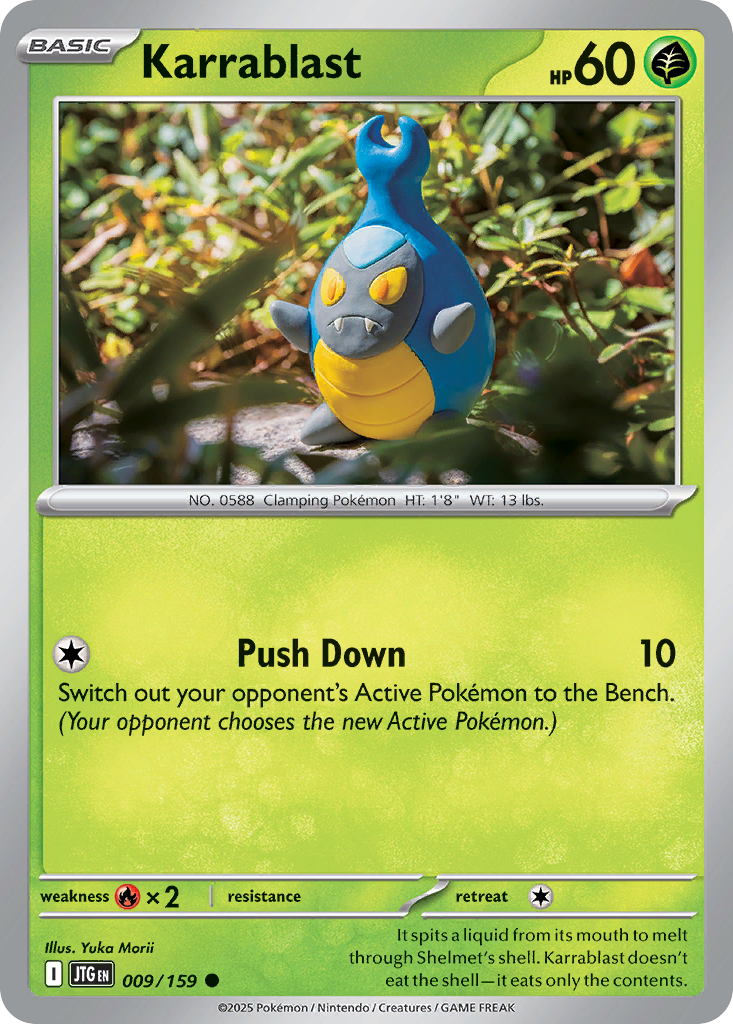 Karrablast – Journey Together 009/159 Pokémon card