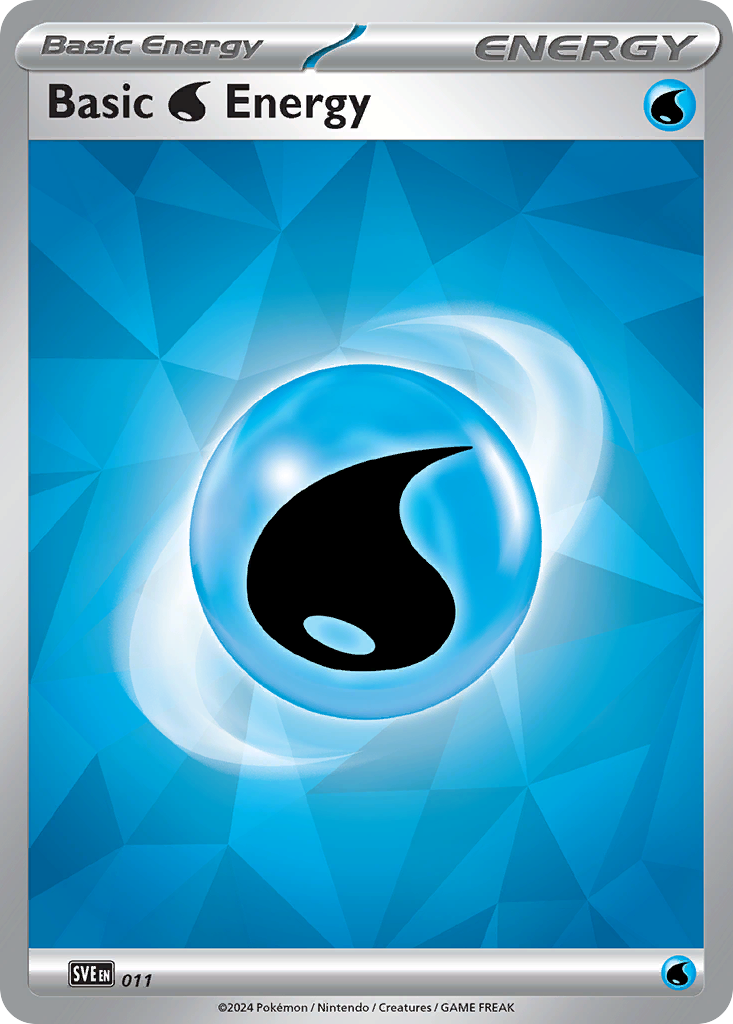 Basic Water Energy – Scarlet & Violet Energies 011 Pokémon card