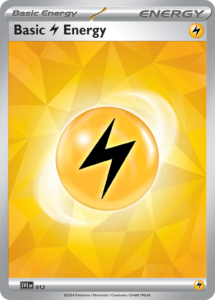 Basic Lightning Energy – Scarlet & Violet Energies 012 Pokémon card