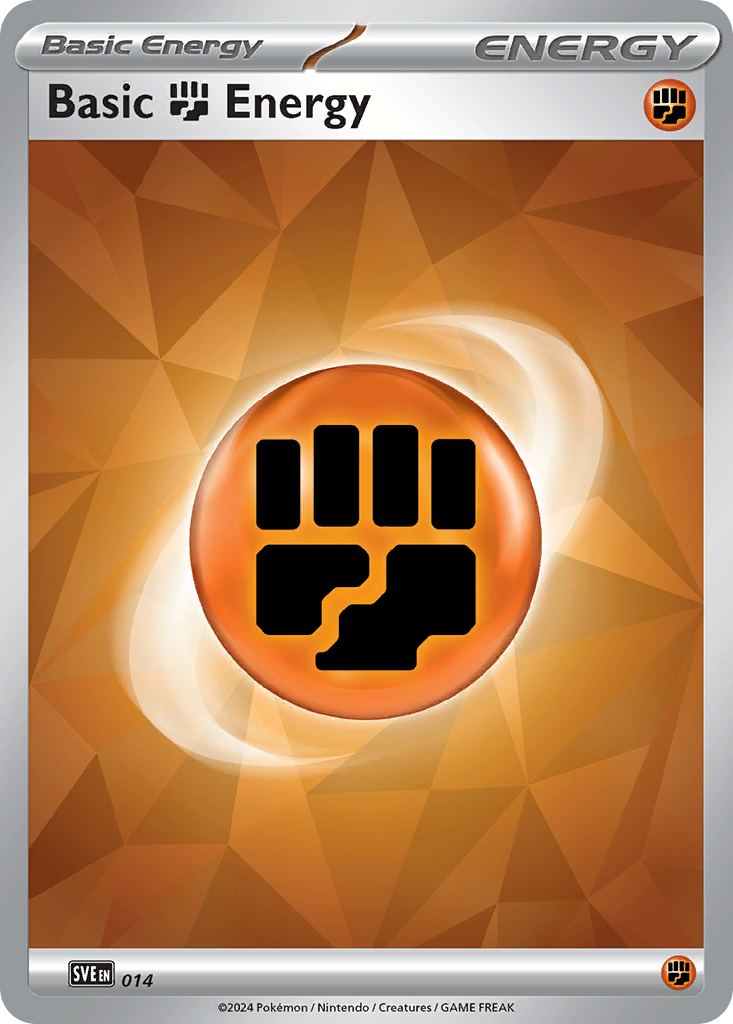 Basic Fighting Energy – Scarlet & Violet Energies 014 Pokémon card