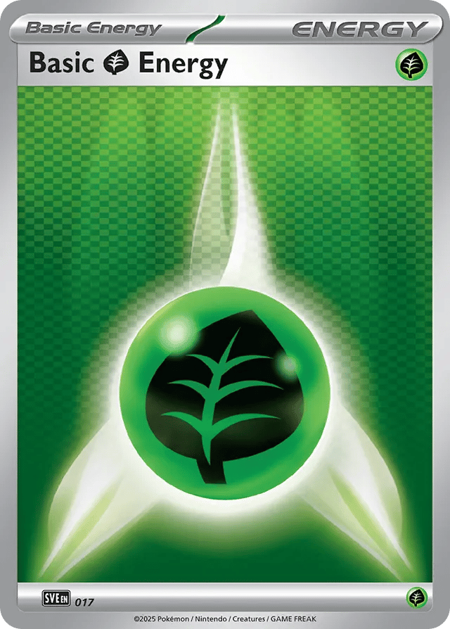 Basic Grass Energy – Scarlet & Violet Energies 017 Pokémon card