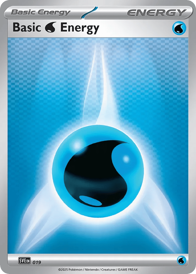 Basic Water Energy – Scarlet & Violet Energies 019 Pokémon card