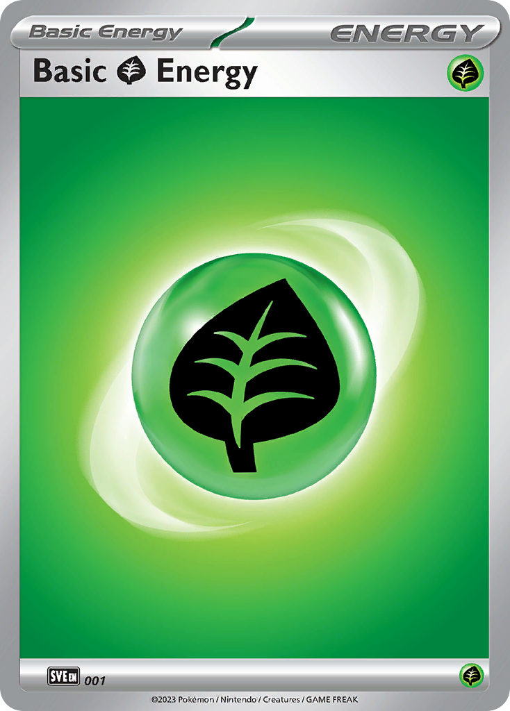 Basic Grass Energy – Scarlet & Violet Energies 001 Pokémon card