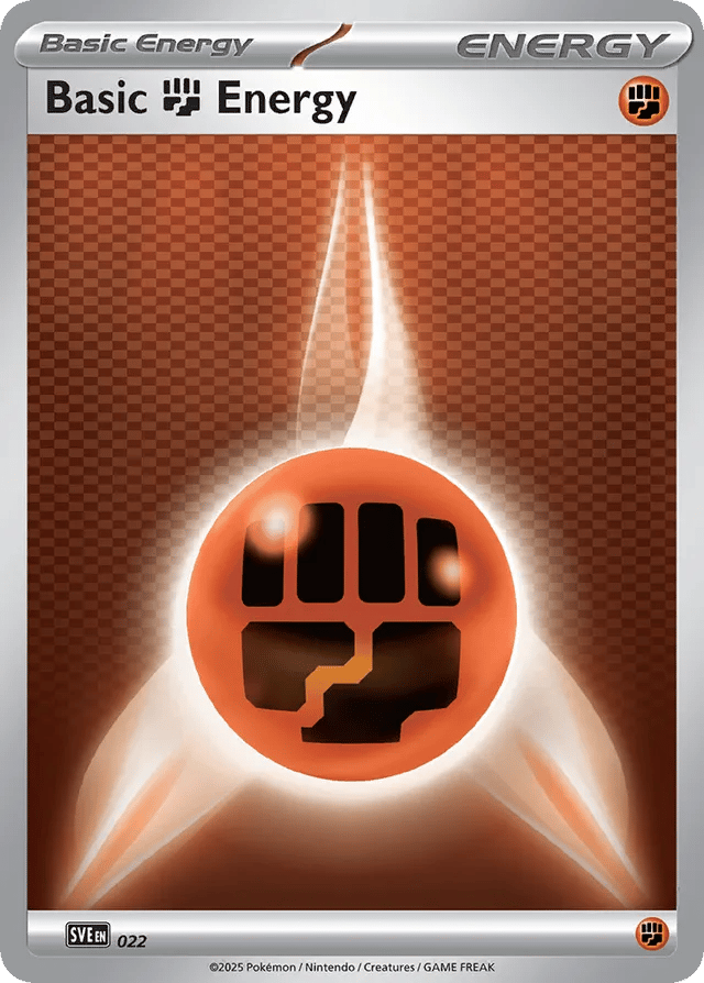 Basic Fighting Energy – Scarlet & Violet Energies 022 Pokémon card