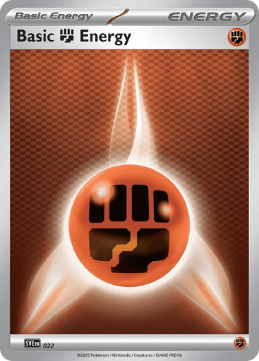 Basic Fighting Energy - Scarlet & Violet Energies 22