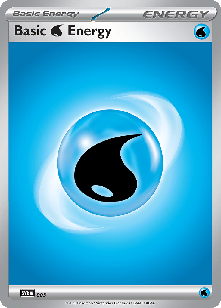 Basic Water Energy – Scarlet & Violet Energies 003 Pokémon card