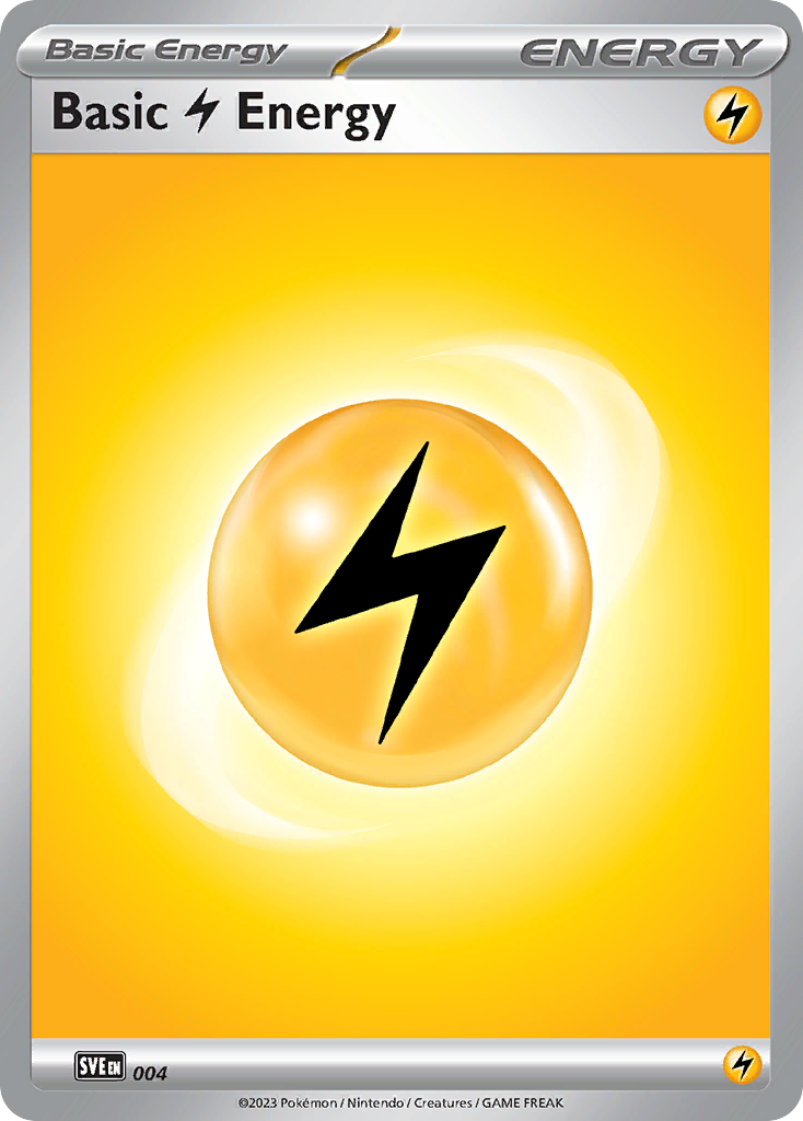 Basic Lightning Energy – Scarlet & Violet Energies 004 Pokémon card