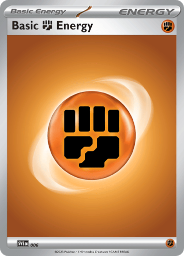 Basic Fighting Energy - Scarlet & Violet Energies 6