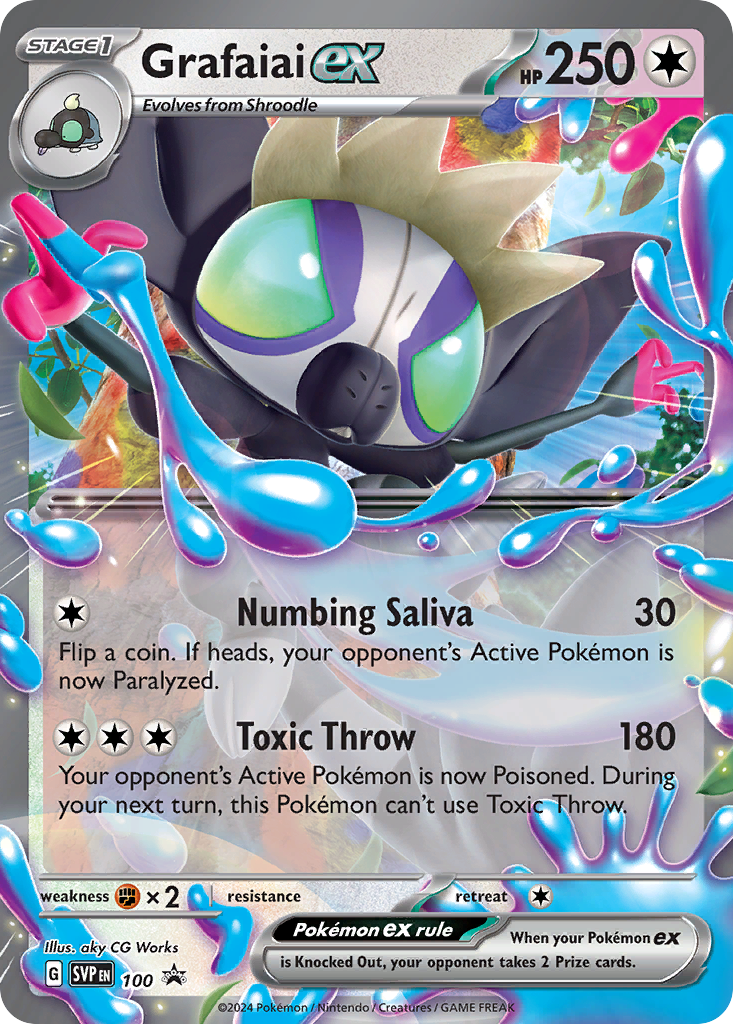 Grafaiai ex – Scarlet & Violet Black Star Promos 100 Pokémon card