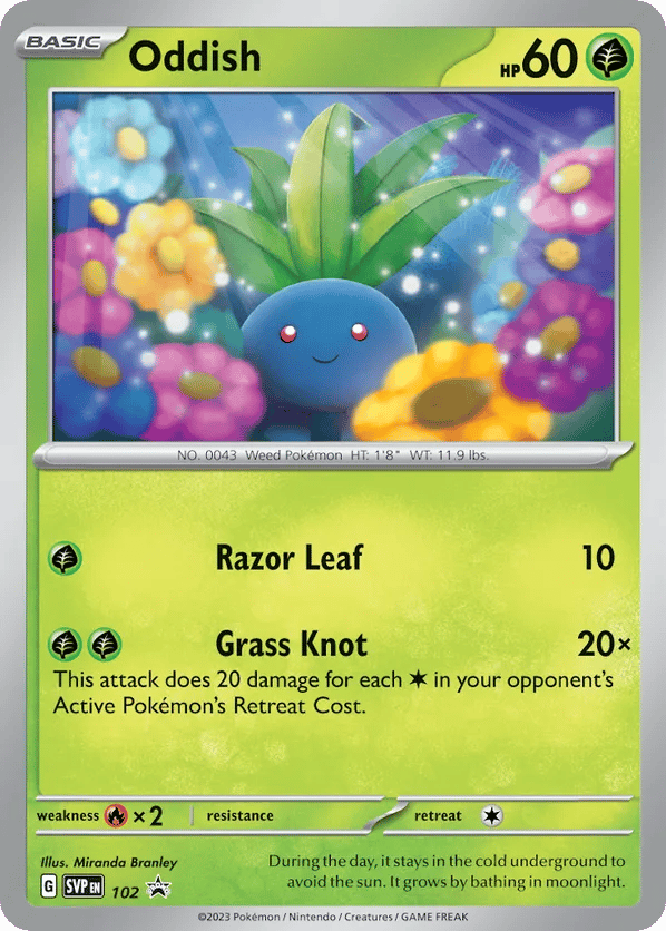 Oddish – Scarlet & Violet Black Star Promos 102 Pokémon card