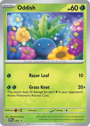 Oddish - Scarlet & Violet Black Star Promos 102