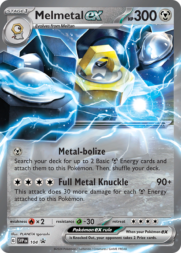 Melmetal ex – Scarlet & Violet Black Star Promos 104 Pokémon card