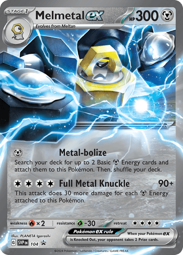 Melmetal ex - Scarlet & Violet Black Star Promos 104