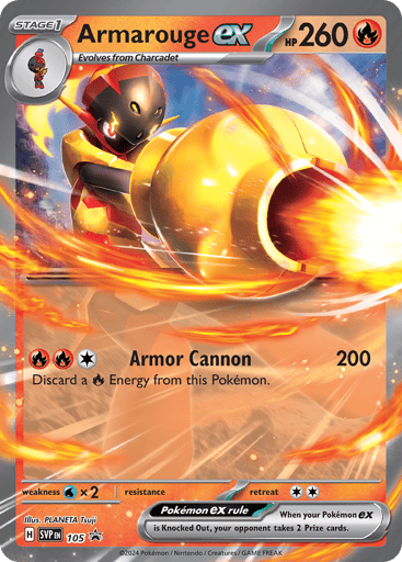 Armarouge ex - Scarlet & Violet Black Star Promos 105
