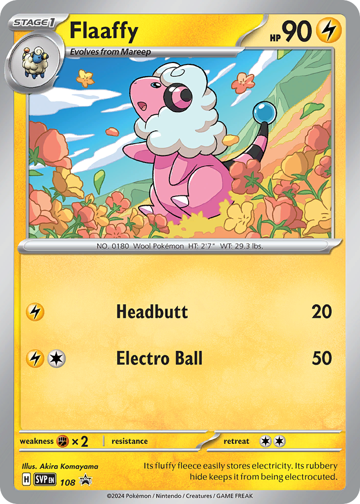 Flaaffy – Scarlet & Violet Black Star Promos 108 Pokémon card