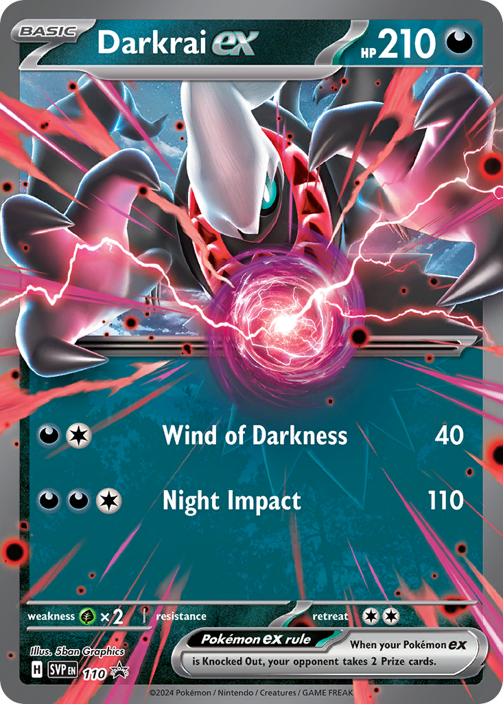 Darkrai ex – Scarlet & Violet Black Star Promos 110 Pokémon card