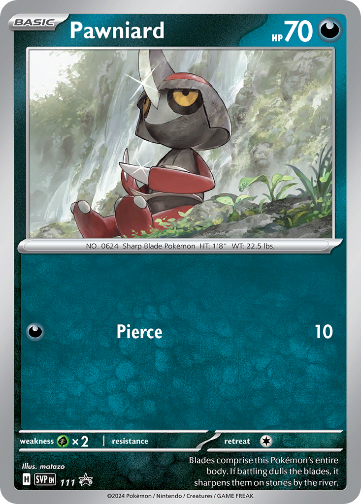 Pawniard – Scarlet & Violet Black Star Promos 111 Pokémon card