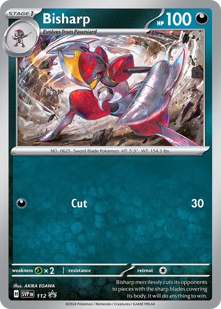 Bisharp – Scarlet & Violet Black Star Promos 112 Pokémon card