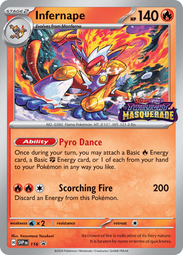 Infernape - Scarlet & Violet Black Star Promos 116